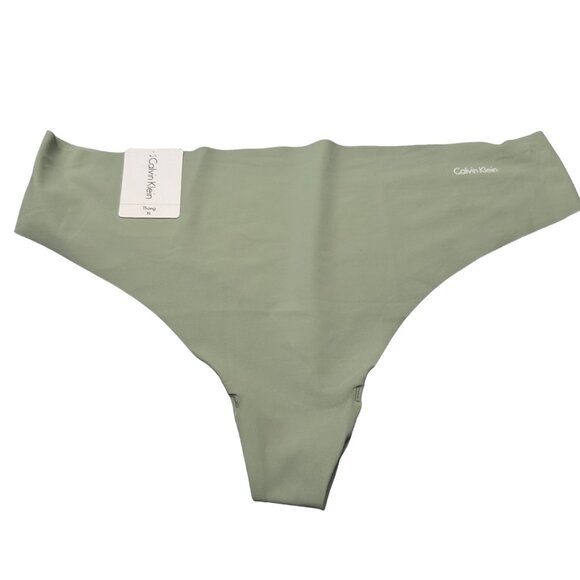 Calvin Klein Women's Size XL Panty Thong Seamless Green New With Tags - Picture 1 of 8